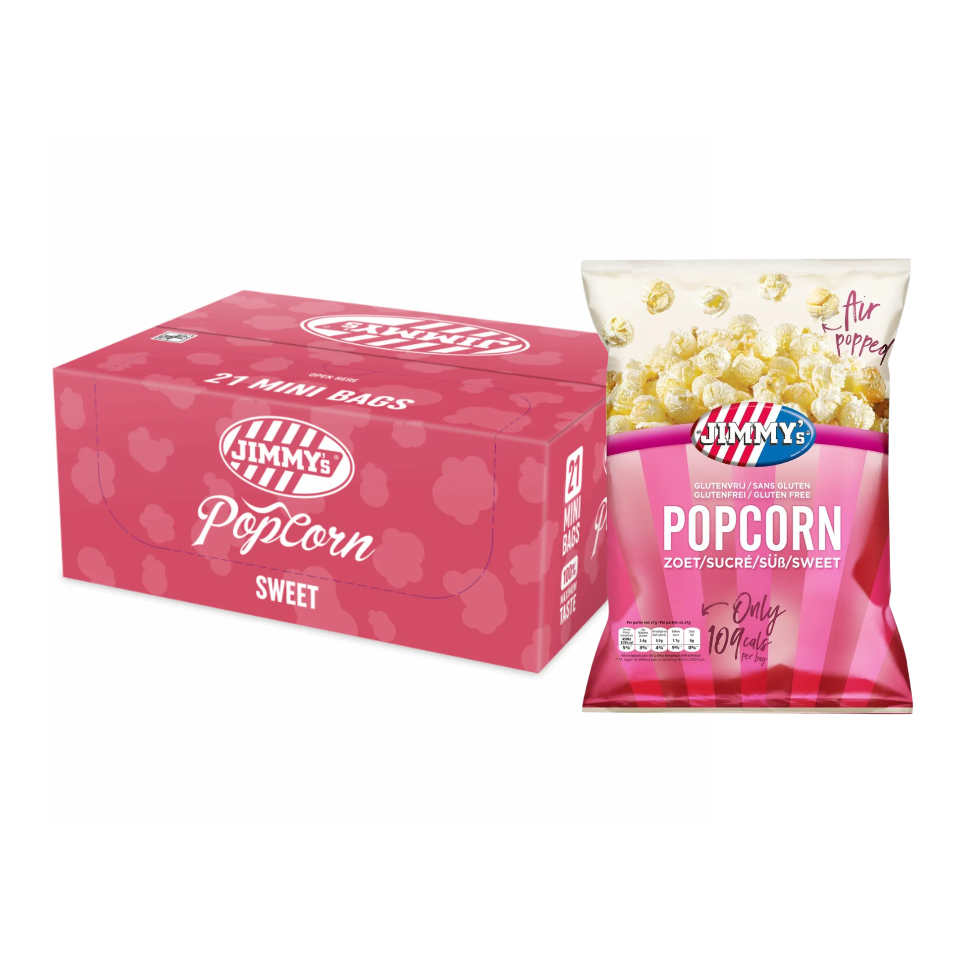 Jimmy's Popcorn süße Minitüte (21x 27gr)