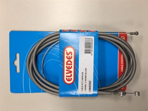 ELVEDES Kabel Uni 2 Nippels 2,35 m Silber 6444 39Z