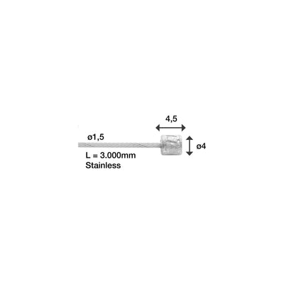 ELVEDES INDOOR -KABEL 3000 mm 49 Edelstahl für Kabelsplitter 22017145