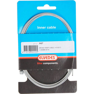 Elvedes Bremse Innenkabel 2250mm verzinkt ø1,5mm T-Nippel (auf Karte)