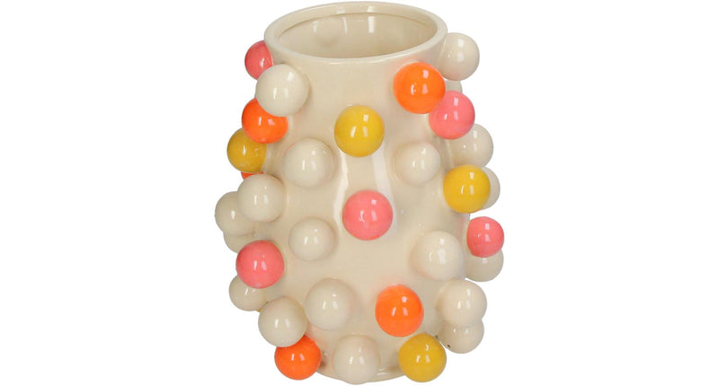 HD Collection Vase Kugeln Steingut Multi 21x21x26cm