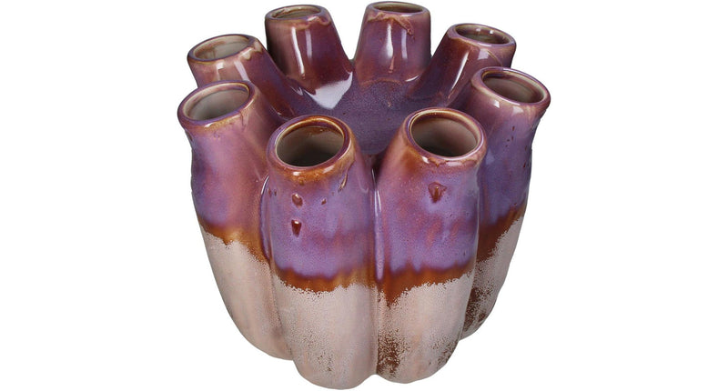 HD Collection Vase aus Steinzeug, violett, 29 x 29 x 28 cm