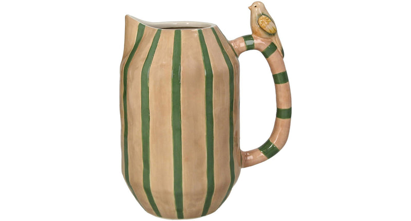 HD Collection Vase Vogel Steingut 20,6x15x21,3cm