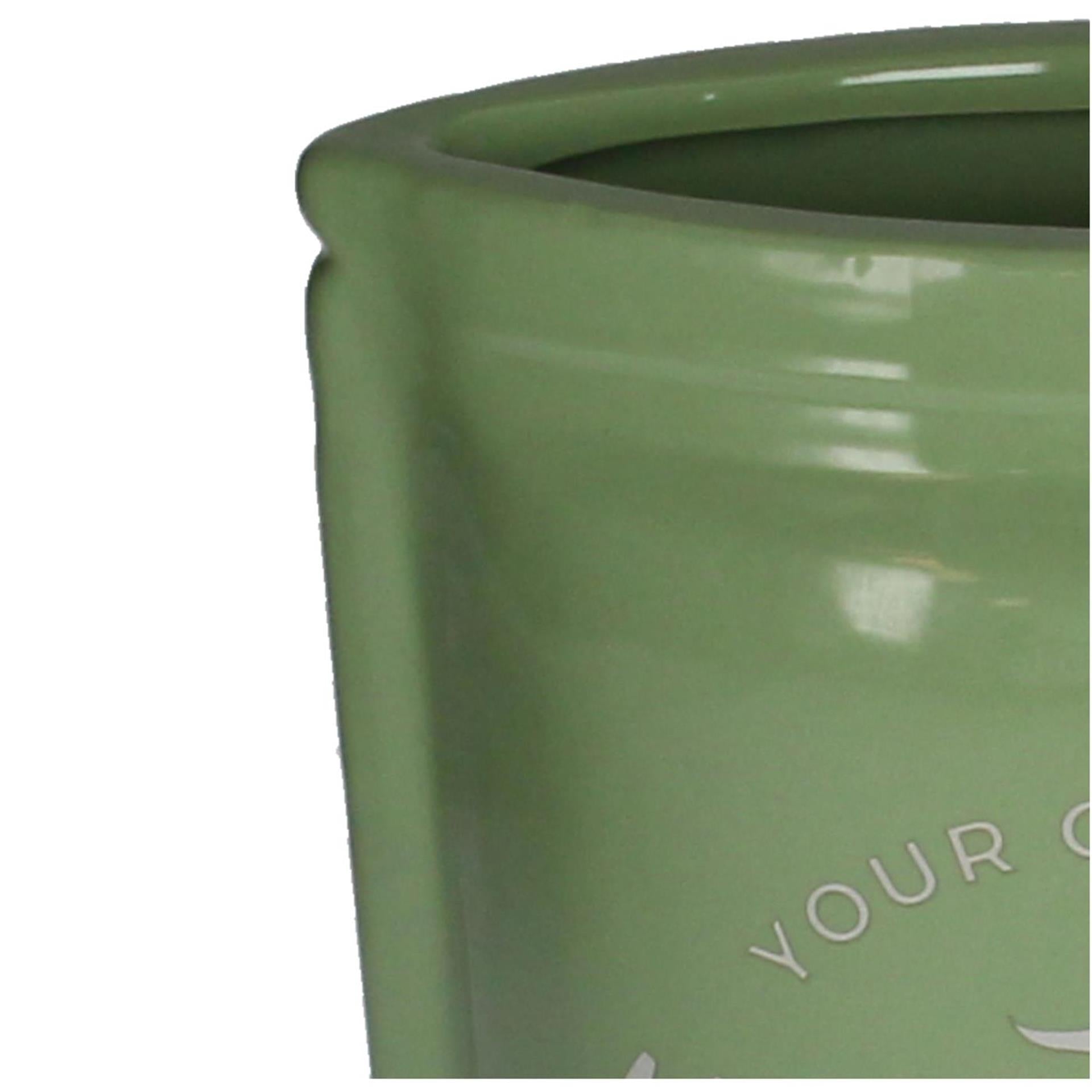 Kersten Vase Matcha Steingut 16x9x22,5cm