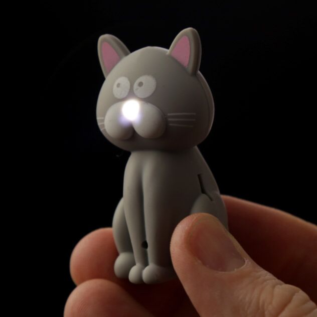 Katzenleuchte Miau -Schlüsselring