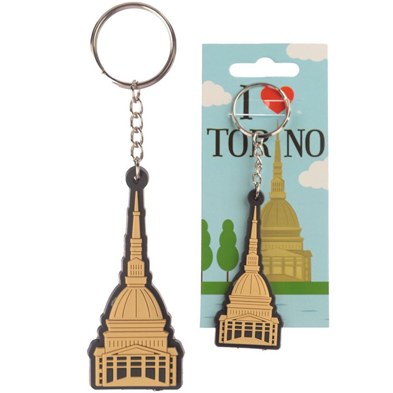 Ich Herz Torino Maulwurf PVC Schlüsselring
