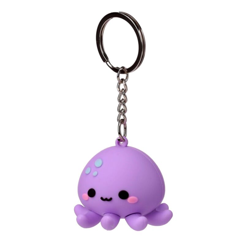 Wendy der Octopus Adoramals 3D PVC -Schlüsselring
