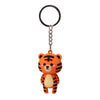 Alfie de Tiger Adoramals 3D PVC -Schlüsselring