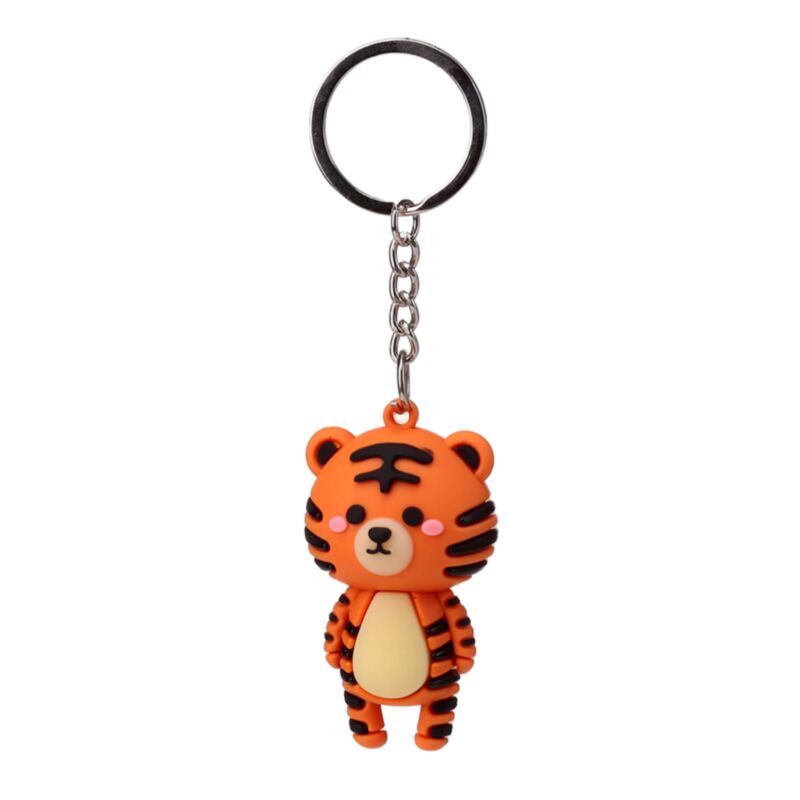 Alfie de Tiger Adoramals 3D PVC -Schlüsselring