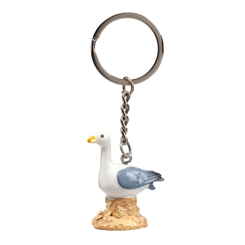 Seagull Boje Zeemeeuw auf Felsschlüsselkette