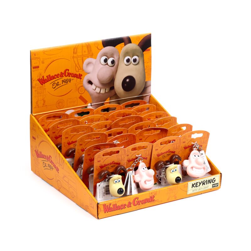 Wallace Gromit LED -Schlüsselring