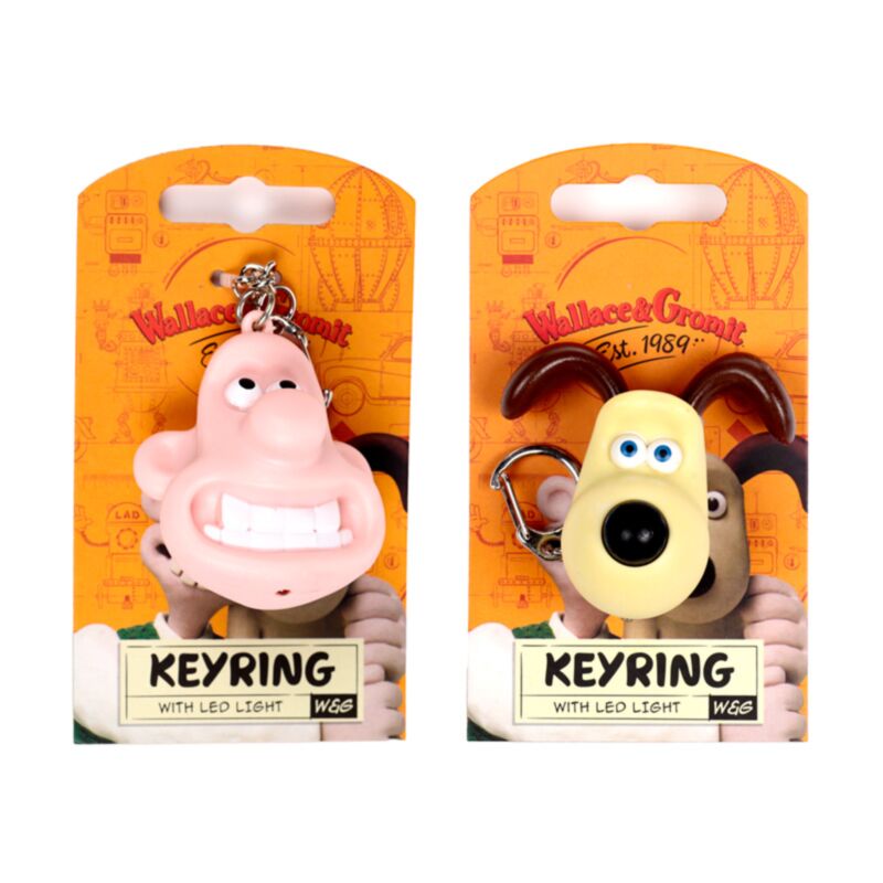 Wallace Gromit LED -Schlüsselring