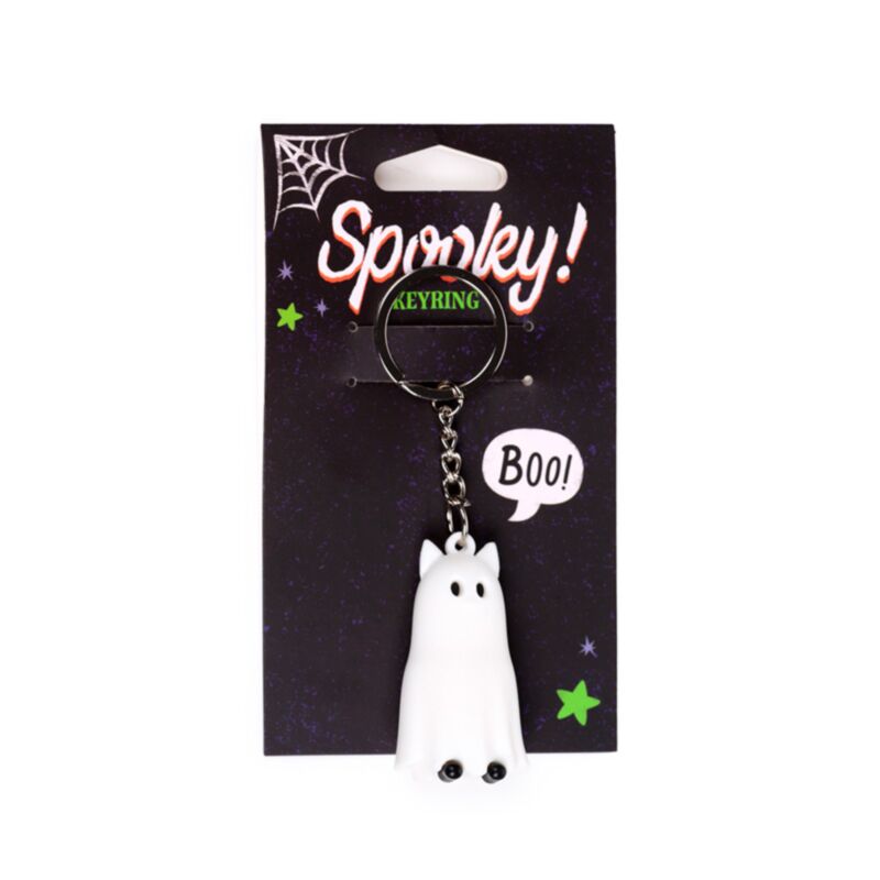 Spooky Cat 3D PVC -Schlüsselring