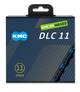 KMC Ketting DLC11 Black Blue 118S gewachst