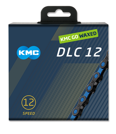 KMC Ketting DLC12 Black Blue 126S Wachse gewachsen