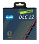 KMC Ketting DLC12 Black Pink 126s Wachse gewachsen