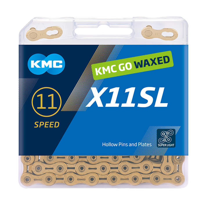KMC-Kette X11SL 118 Links Ti-n Gold Wachste