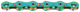 Kmc-Kette x12l 12v 126l gewachstes Auroragrün