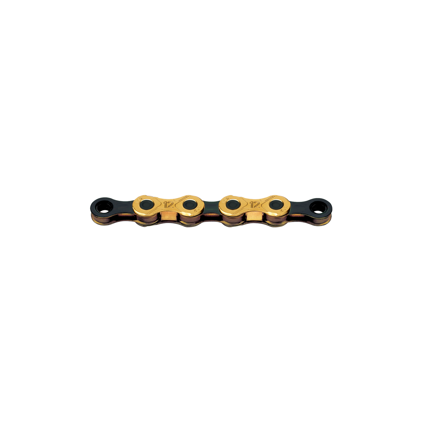 KMC-Fahrradkette X12 Ti-N Gold Black 126 Schakels