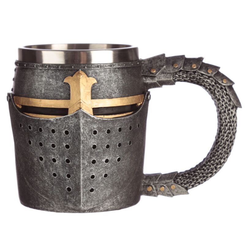 Mittelalterliche Ridderhelm Malienkolder Dekorative Bierbecher