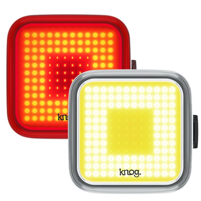 Knog Blinder Doppelpack – quadratisch – schwarz