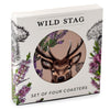 Wild Hert Set 4 Untersetzer
