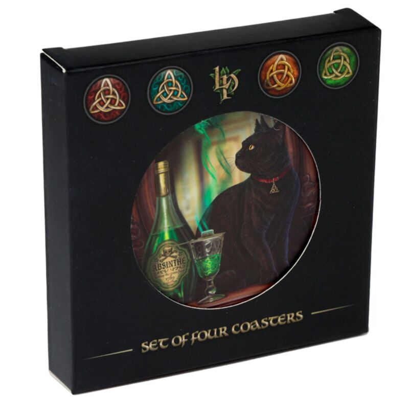Lisa Parker Magical Cat Set 4 Untersetzer