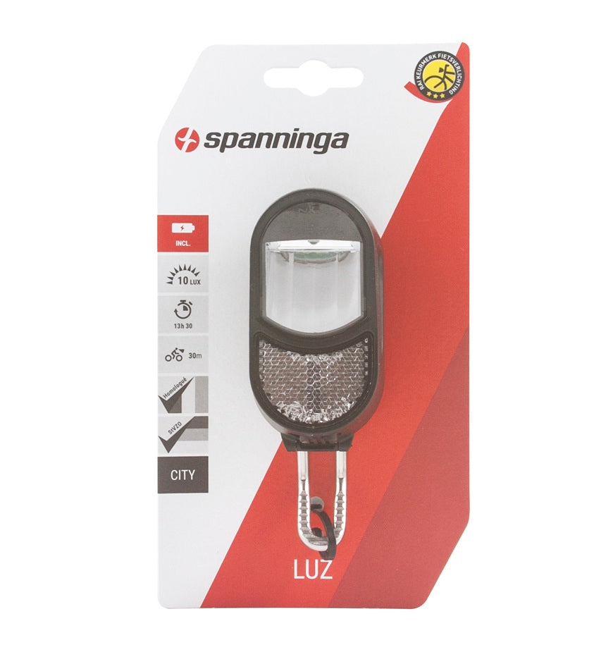 Spanninga Scheinwerfer Luz XB 10lux Vordergabelbatterie schwarz