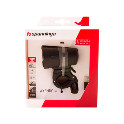 Scheinwerfer Axendo 40 Lux USB wiederaufladbar 65 mm schwarz