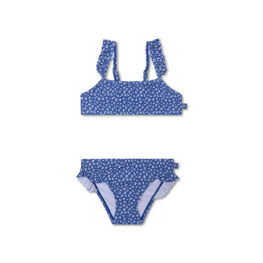 Leopard | Blue Girls UV Bikini