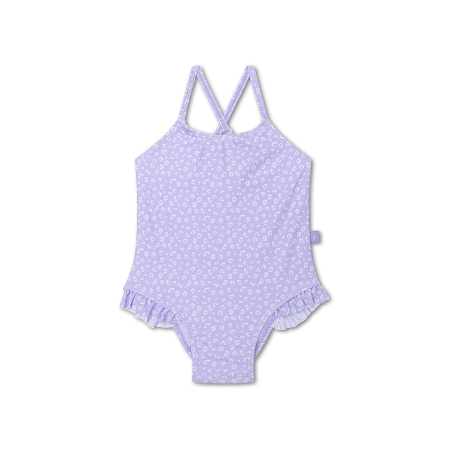 Leopard | Lila Girls UV Girls Badeanzug