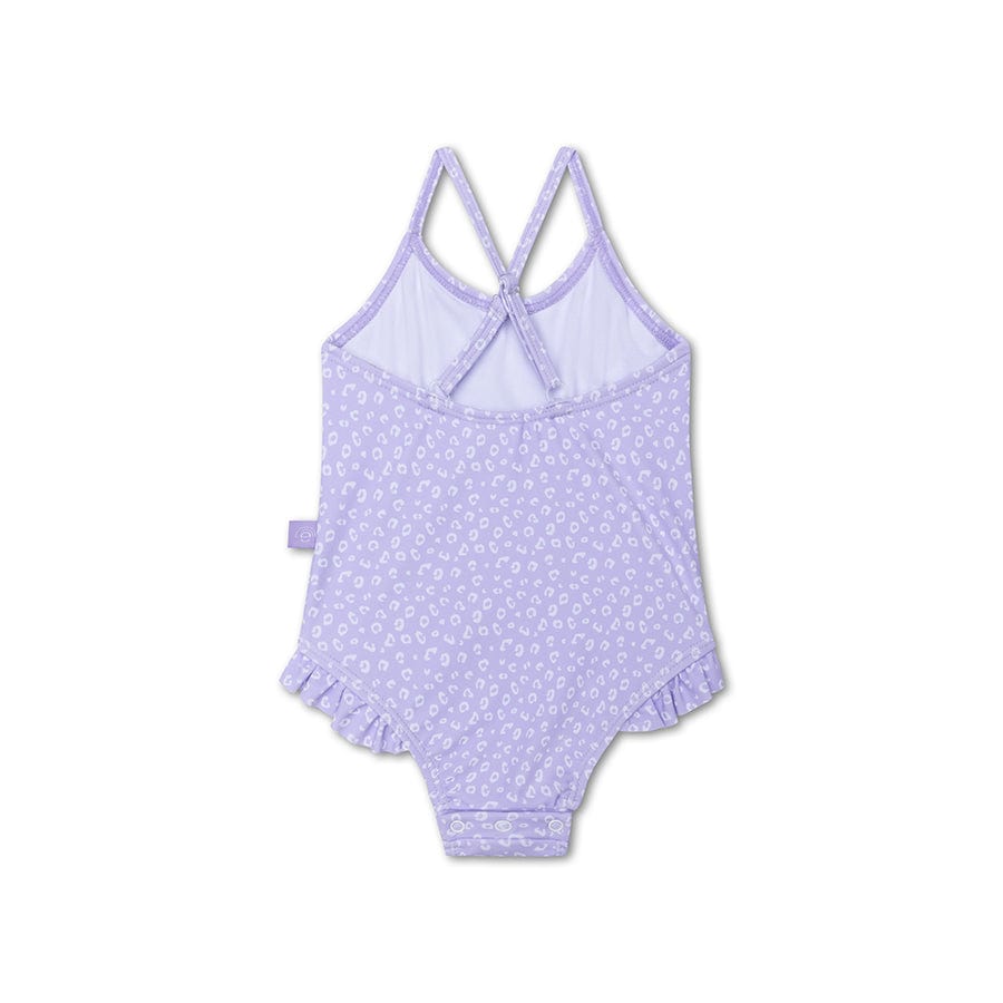 Leopard | Lila Girls UV Girls Badeanzug