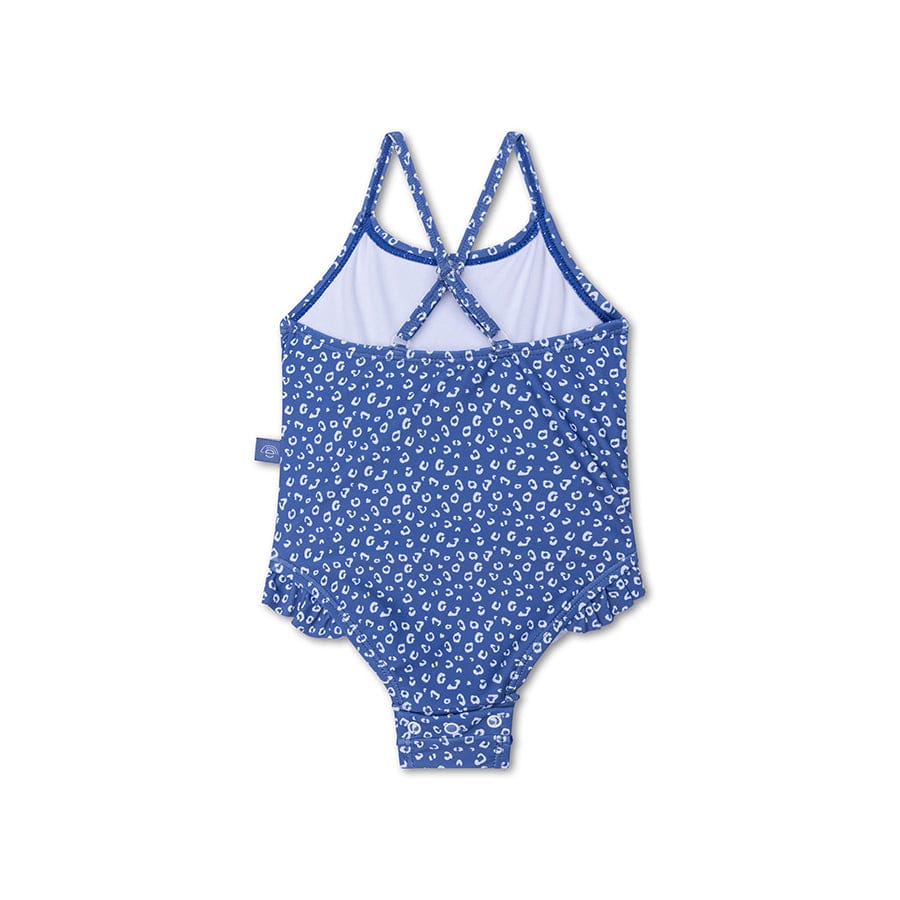 Leopard | Blue Girls UV Badeanzug