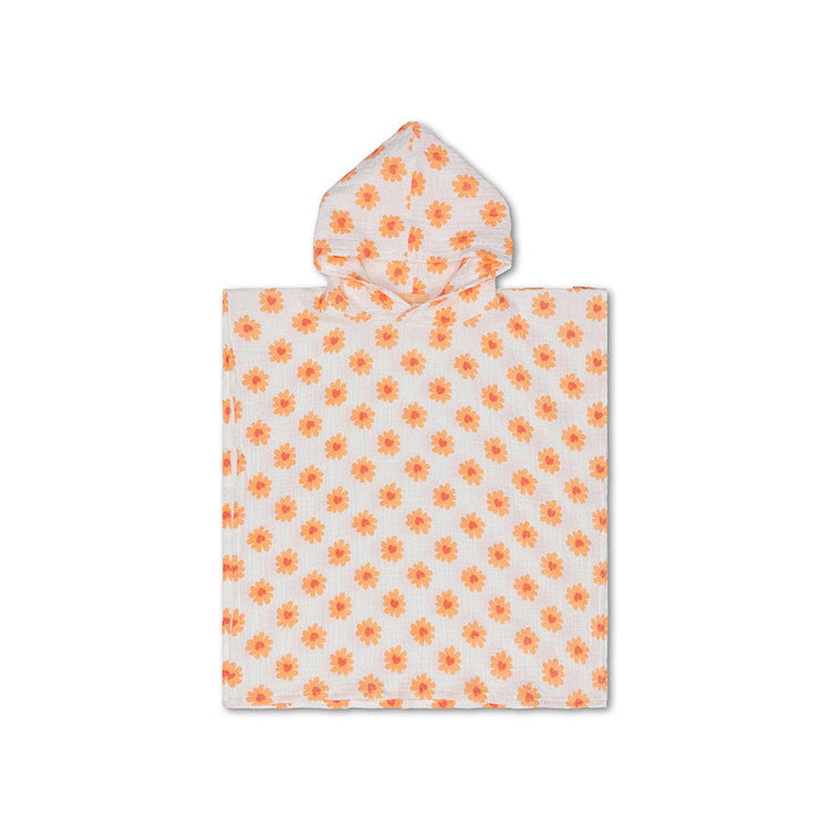 Blumenliebe | mehrfarbiger hydrophiler Strandponcho 50 x 50 cm