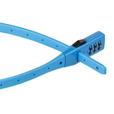 Kryptonit -Kabel -Sperrcode Klicken Sie auf Sperren Kombination Blau