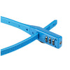 Kryptonit -Kabel -Sperrcode Klicken Sie auf Sperren Kombination Blau