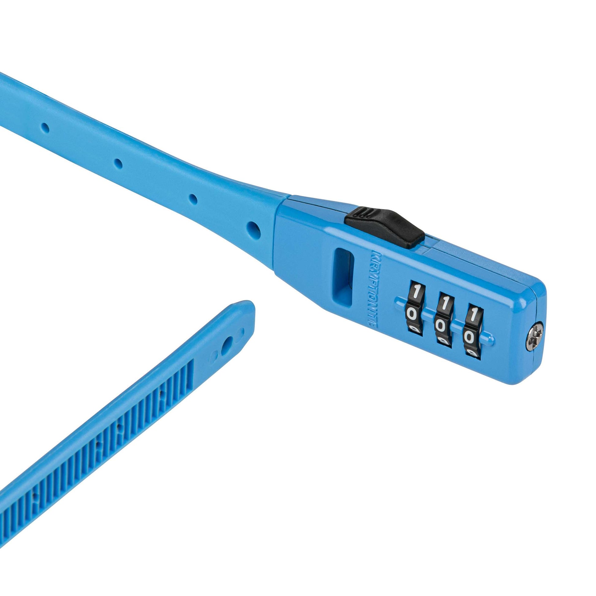 Kryptonit -Kabel -Sperrcode Klicken Sie auf Sperren Kombination Blau