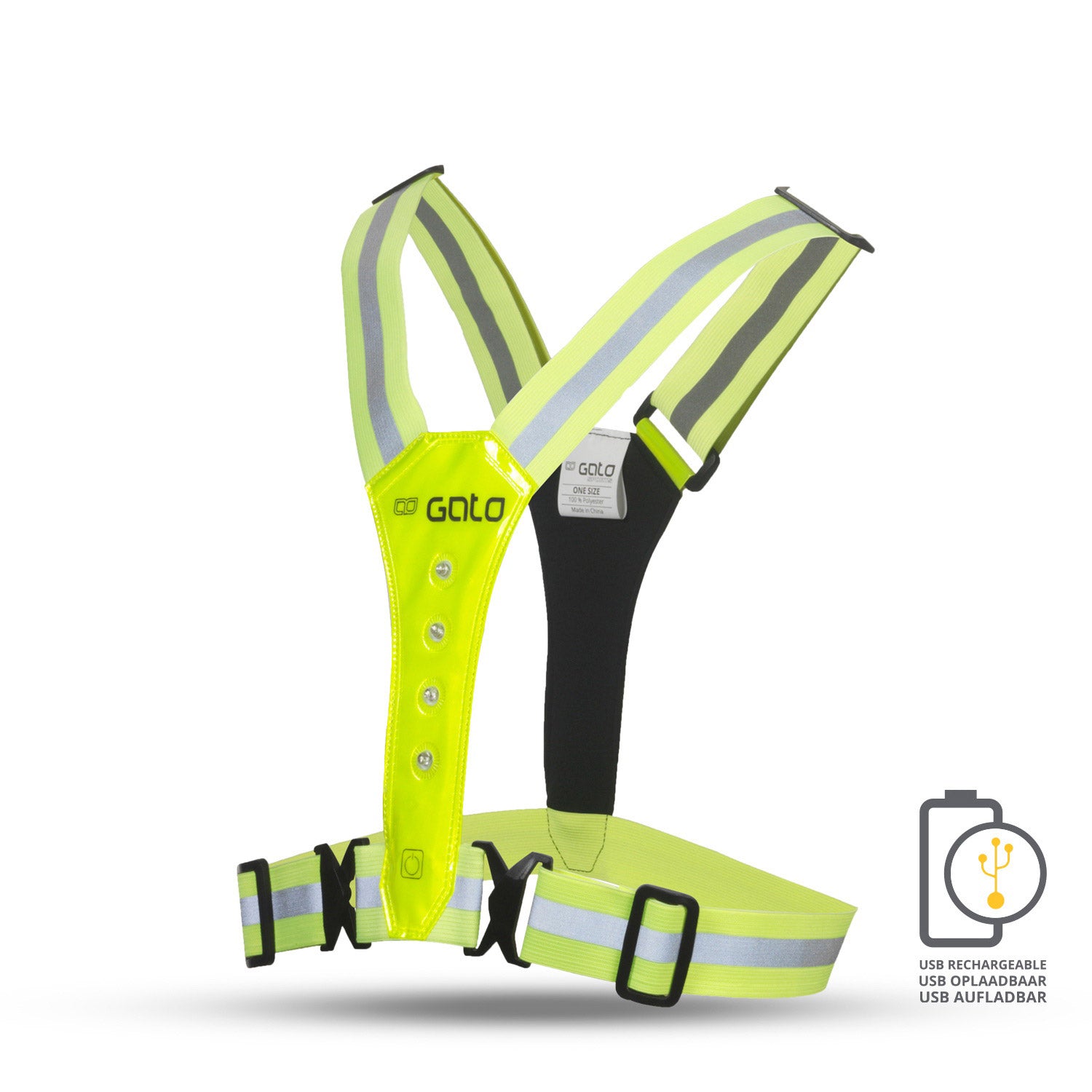 Gato Safer Sport Vest führte USB NeeMungeel One Size