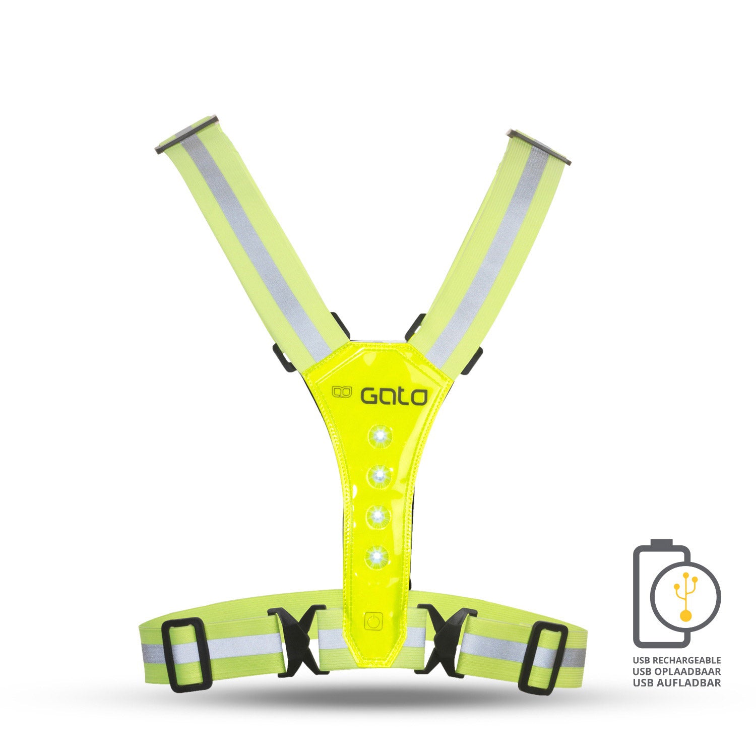 Gato Safer Sport Vest führte USB NeeMungeel One Size