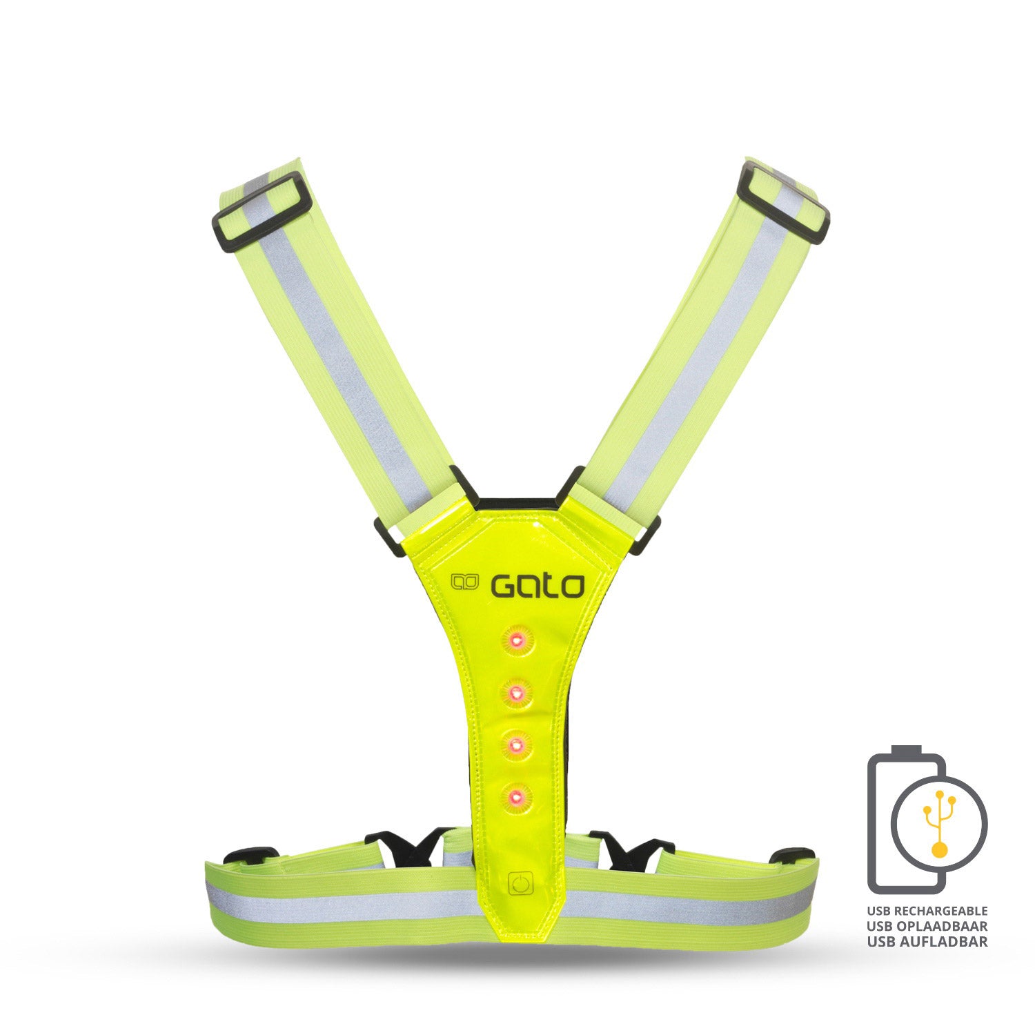 Gato Safer Sport Vest führte USB NeeMungeel One Size