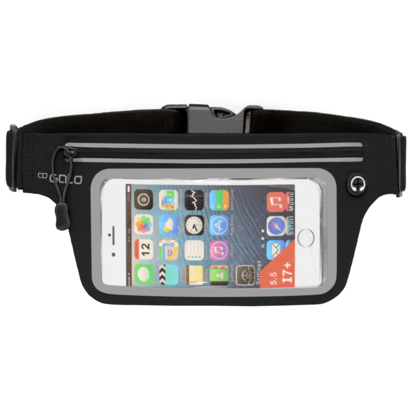 Über ausfließend Telefon Riem XL One Size Black