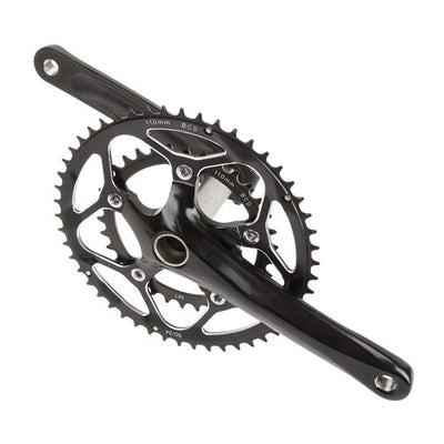 M-Wellen-Kurbel-Rennen Doppel 10 V 50 34T Hollowtec2 Schwarz 172,5 mm