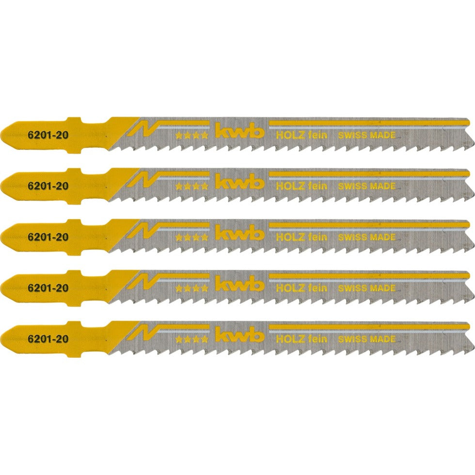 KWB Jigsaw Blades Holzbearbeitung, HCS-T-ST-SCHAFT 6