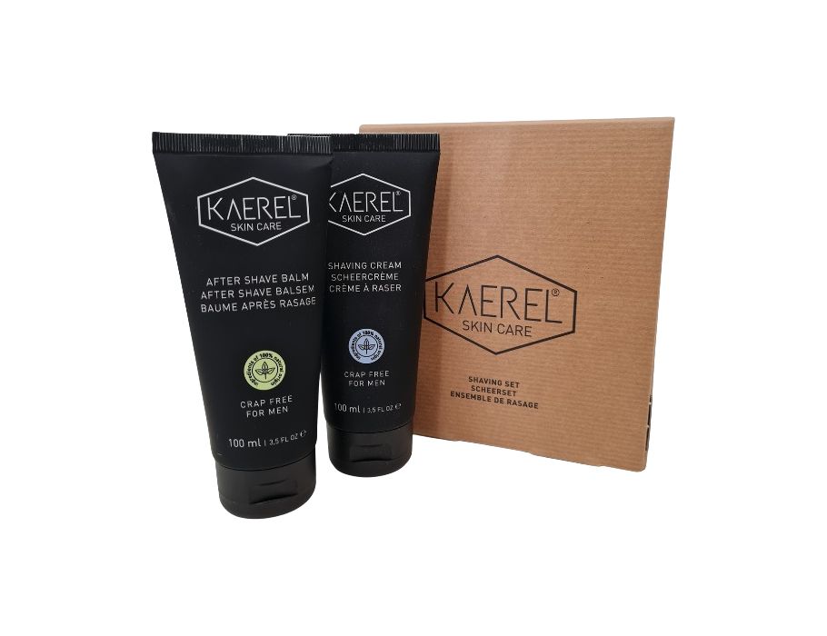 Kaerel Hautpflege Scheerset: Rasiercreme + nach dem Rasierbalsam