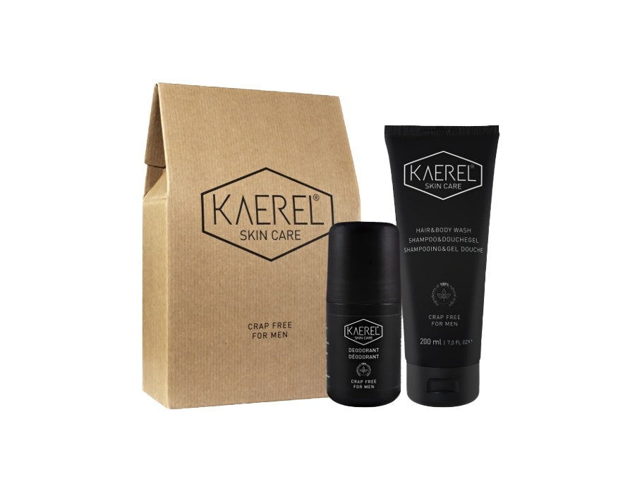 Kaerel Skin Care Starter Set: Deodorant + Hair Bodywash