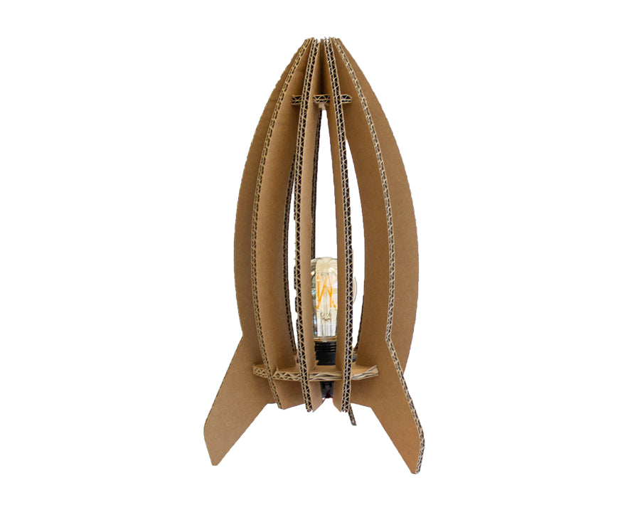 Kartentpappe Tischlampe Meise