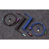 Keychron Premium Aviator Spiralkabel Regenbogen plattiert blau - afbeelding 5