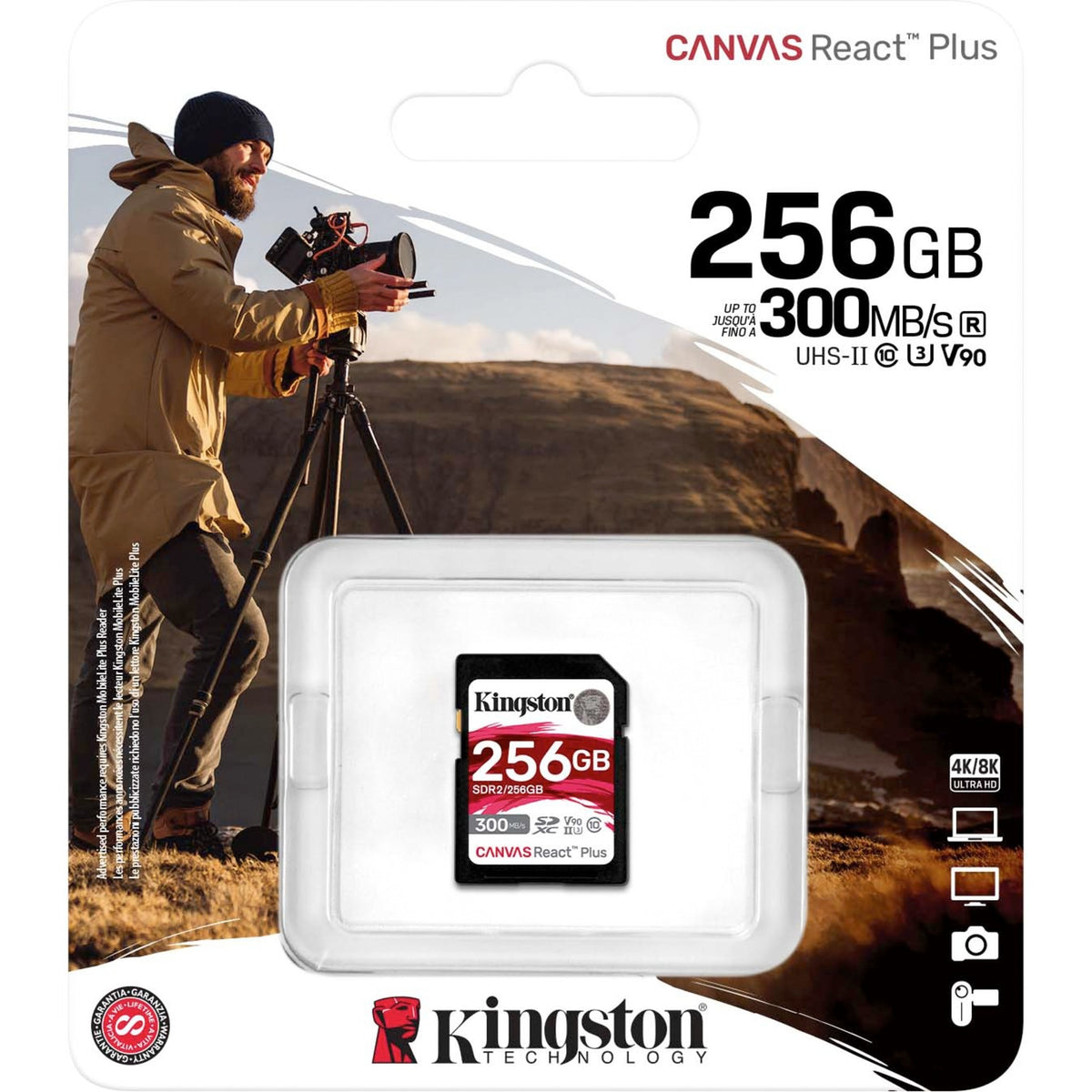 Kingston Canvas React plus 256 GB SDXC