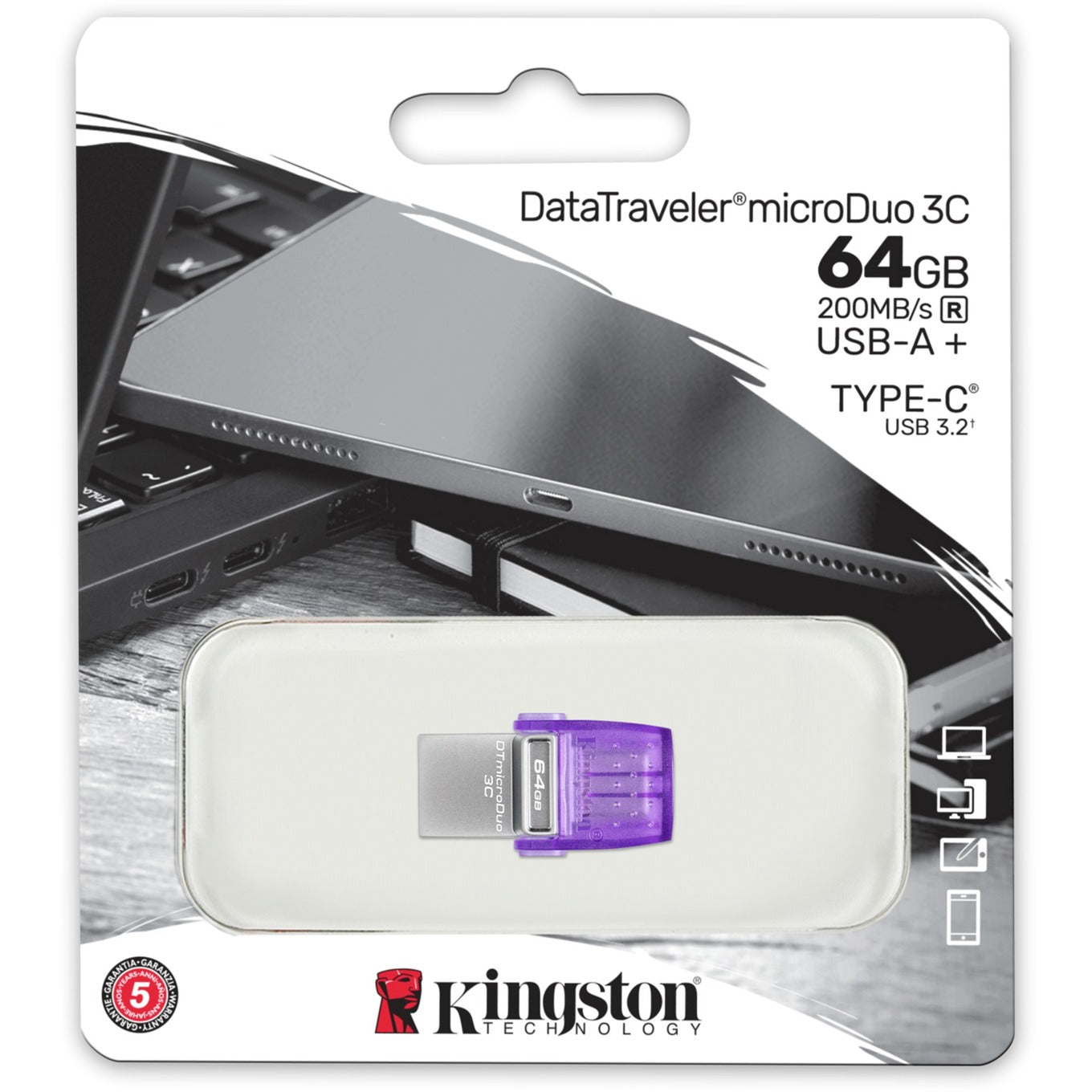 Kingston DataTraveler Microproovo 3c 64 GB