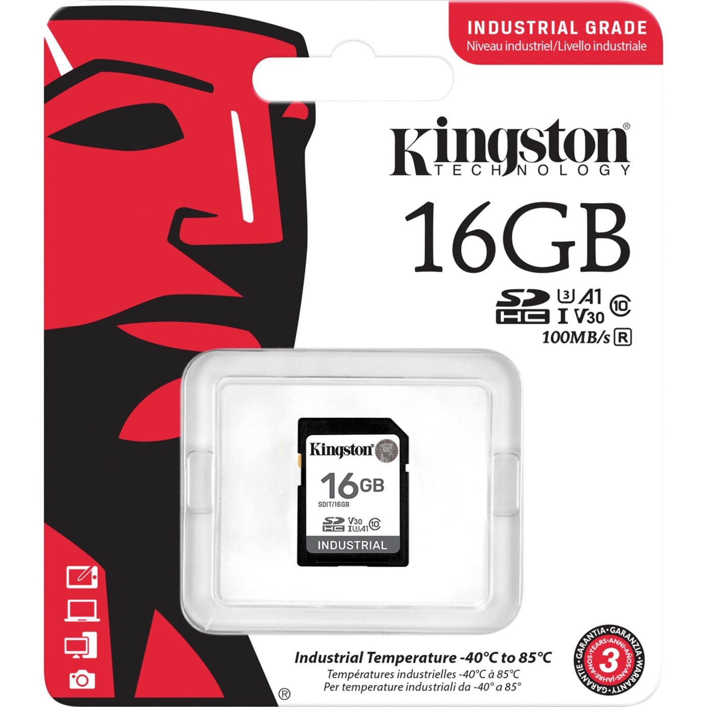 Kingston Industrial 16 GB SDHC